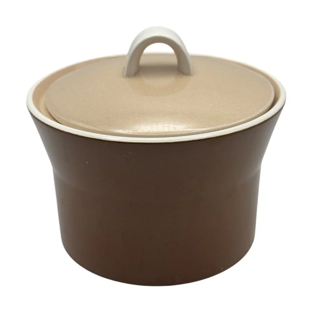 Vintage MCM Mikasa Sugar Bowl‎ Playmates Sweet Chocolate Brown C4800 Japan 70s